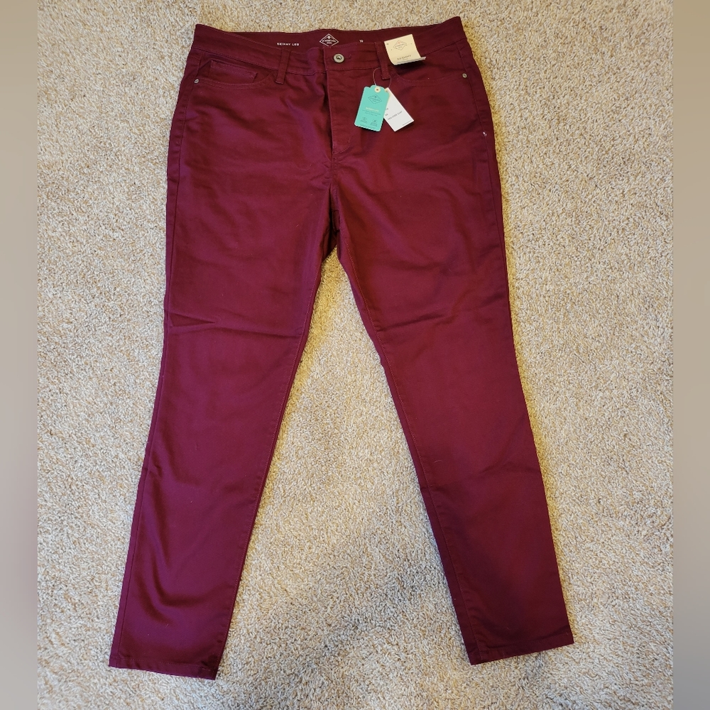 Skinny jeans - deep ruby